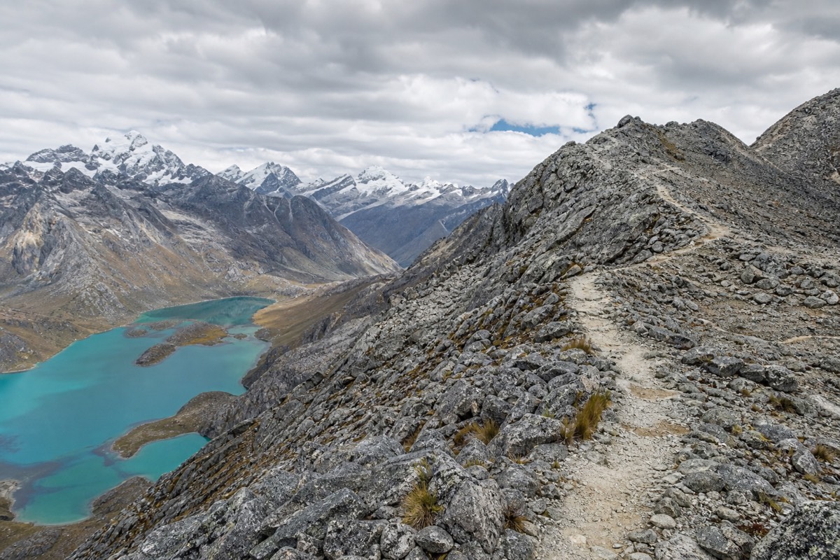 The Punta Union pass on the Santa Cruz Trek